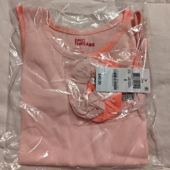 GIRLS Size 6 Tank Top & Shorts Set - Picture 2 of 3